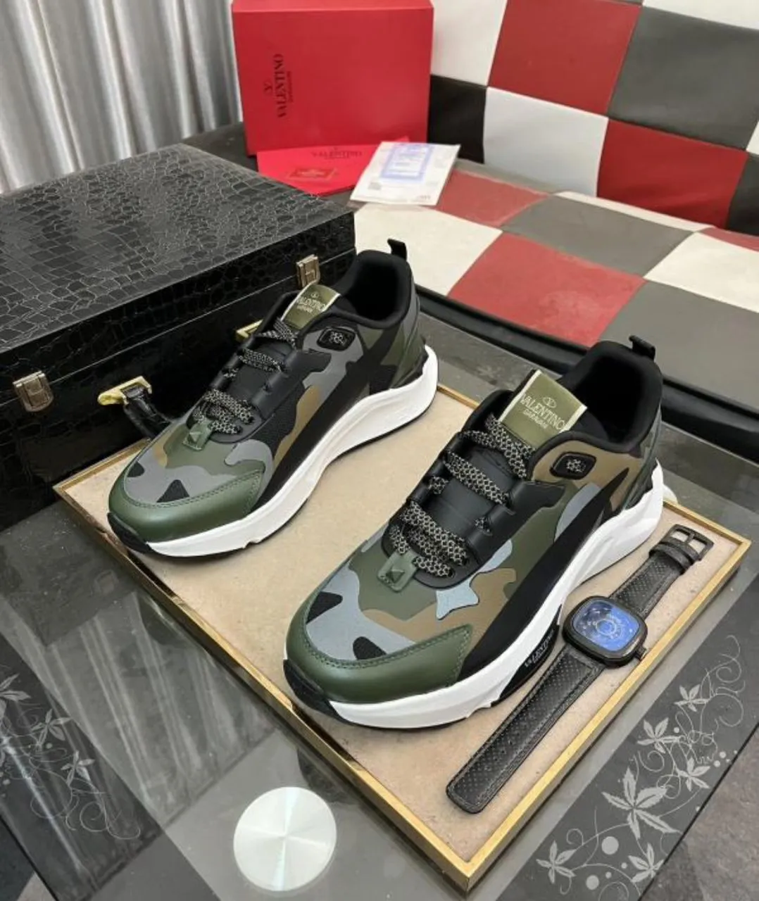 Gallery Photo 4 - Marketplace | Valentino Garavani Camo Sneakers – Now Available!🔥, Bonduma, Buea, Cameroon | Clothing, Shoes, & Others  > Men's shoes