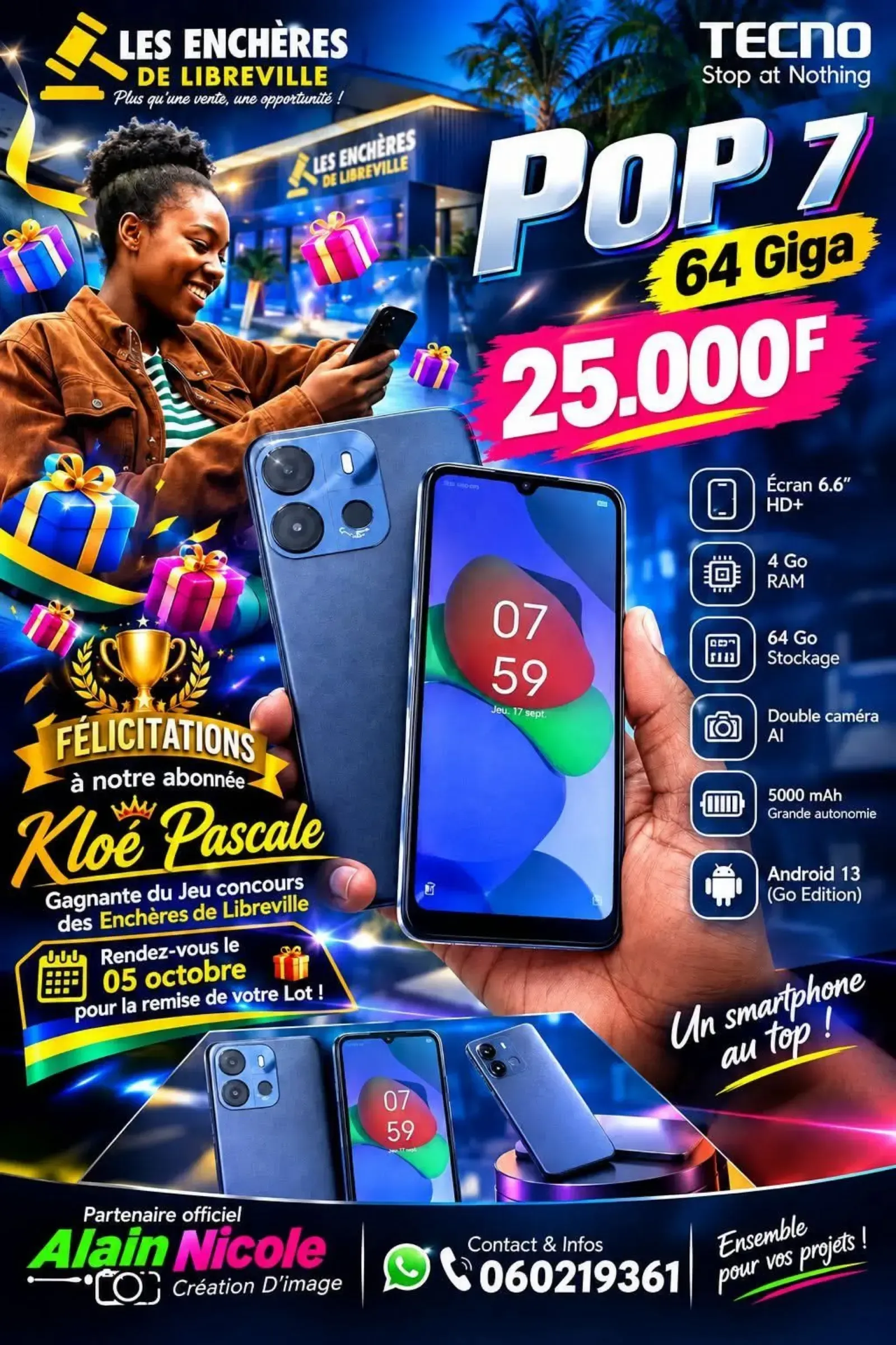 Main Photo - Marketplace | Tecno Pop 7, —, Libreville, Gabon | Electronics & Media  > Other Electronics & Media